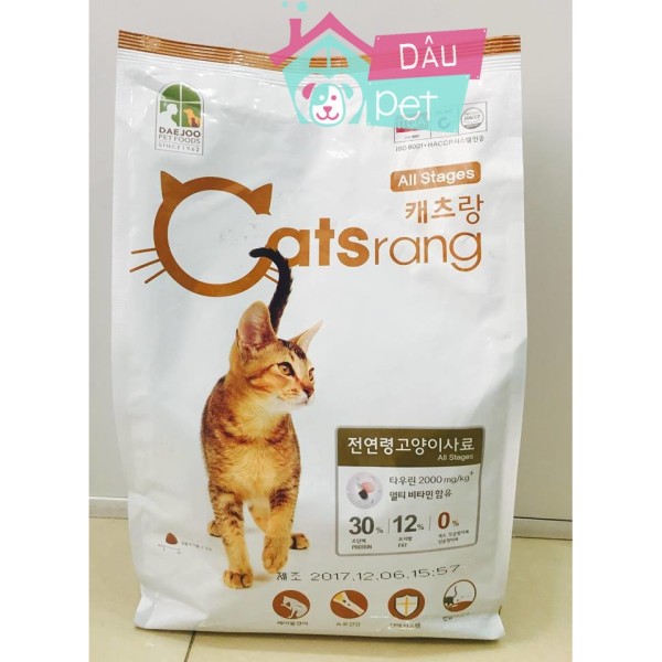 Thức ăn hạt cho mèo Catsrang Hàn Quốc túi 2kg