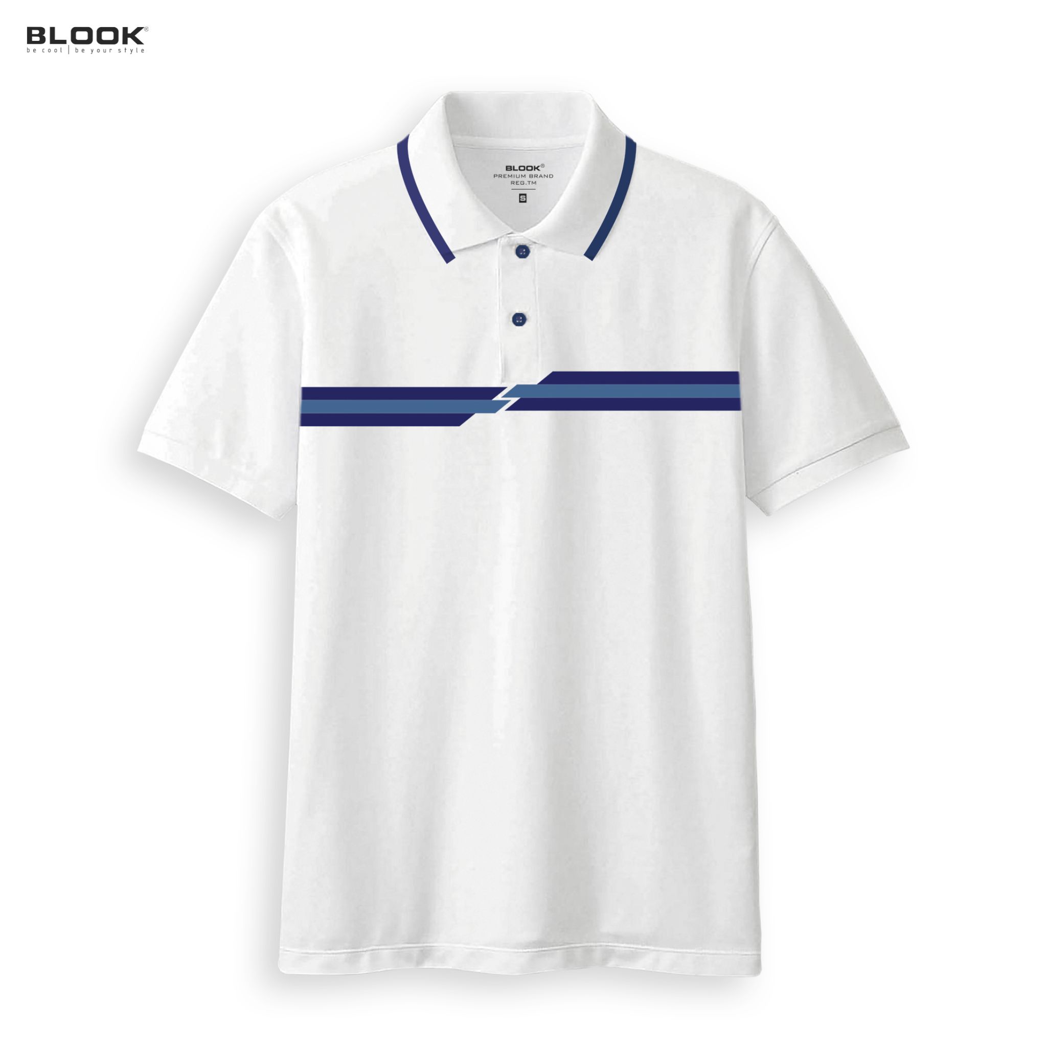Áo thun polo nam cao cấp kẻ sọc BLOOK form đẹp, cao cấp, thấm hút