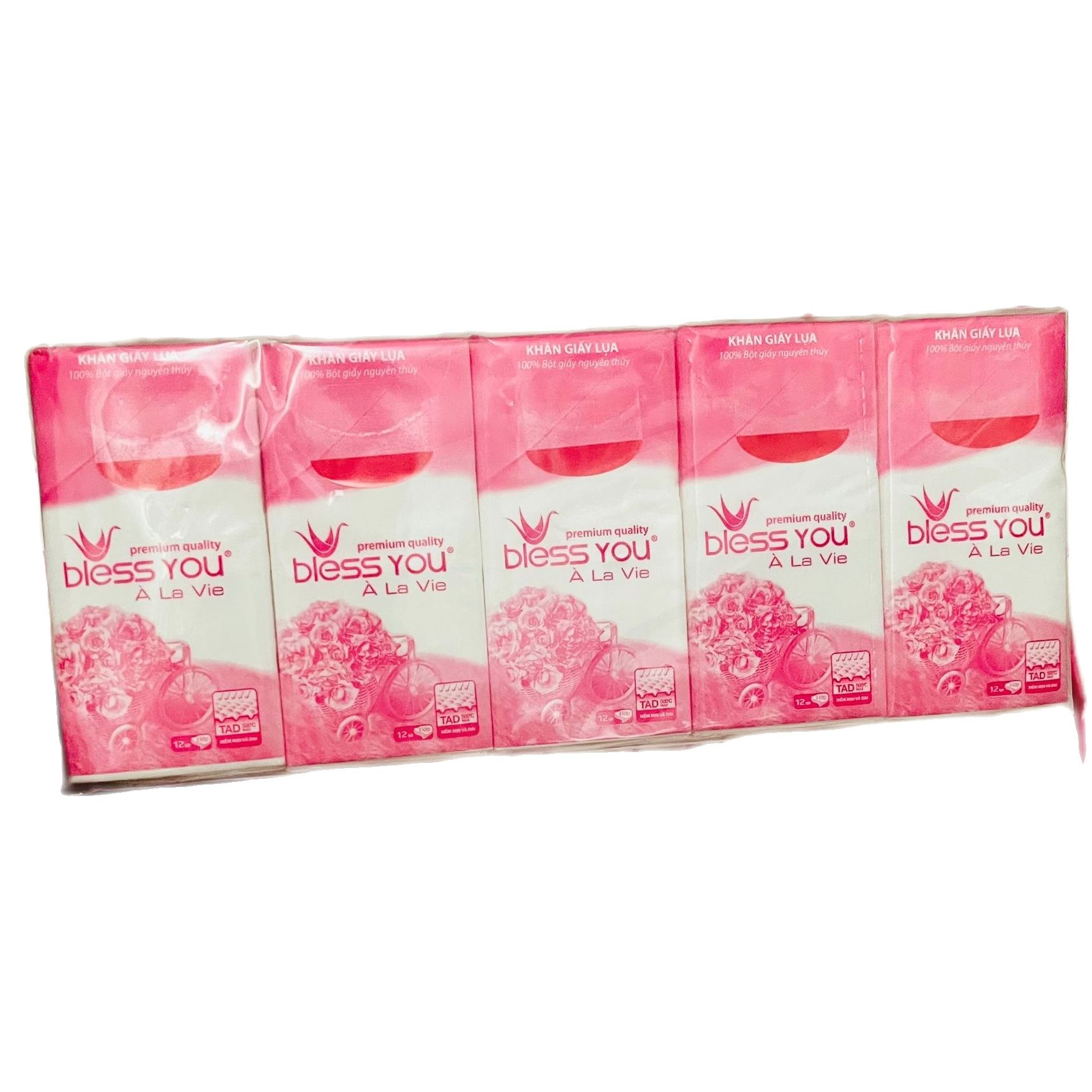 [HÀNG CÔNG TY] lốc 10 Bịch Khăn Giấy Lụa Bỏ Túi 3 Lớp Bless You