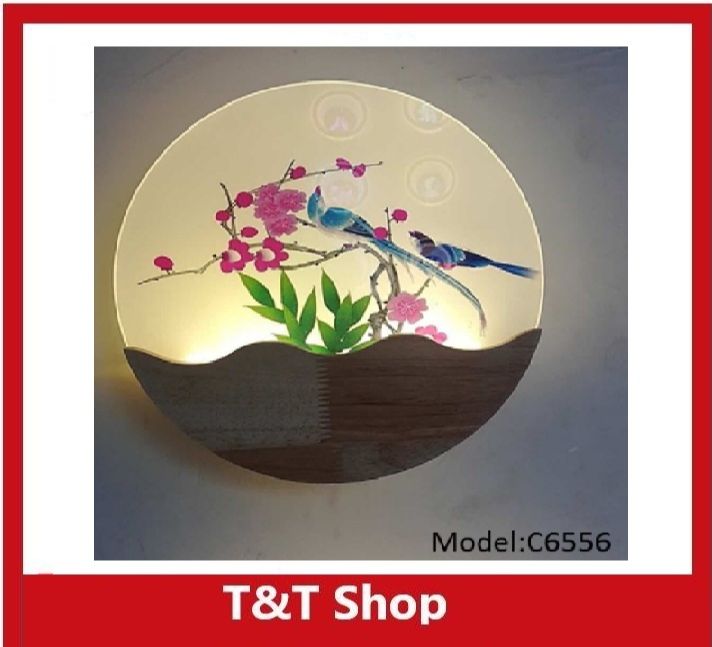 Đèn tường led C6556 hoa anh đào