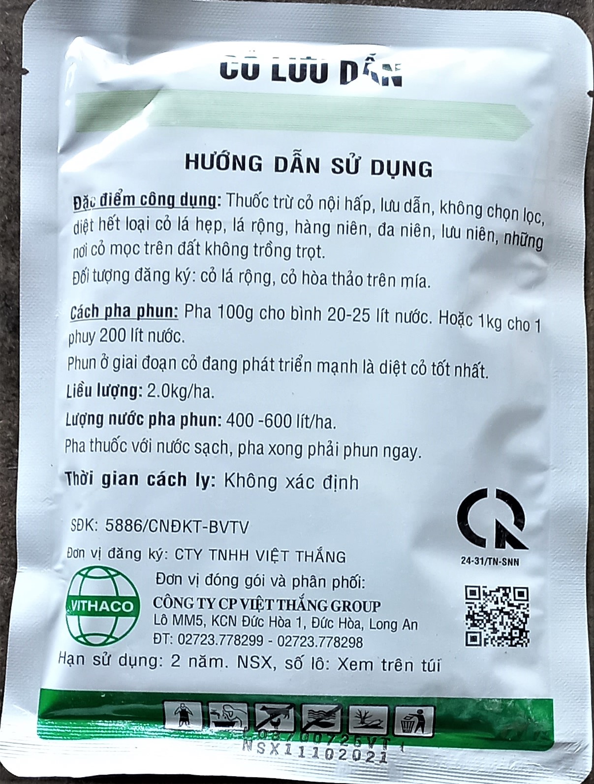 Thuốc trừ cỏ lưu dẫn ASARIN 800WP 100g