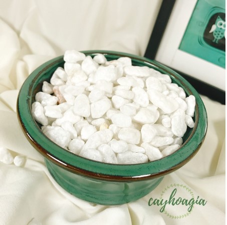 Đá Sỏi Trắng Trang Trí Cỡ Trung