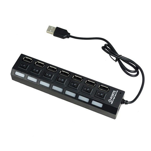 Hup USB 7 Port công tắc