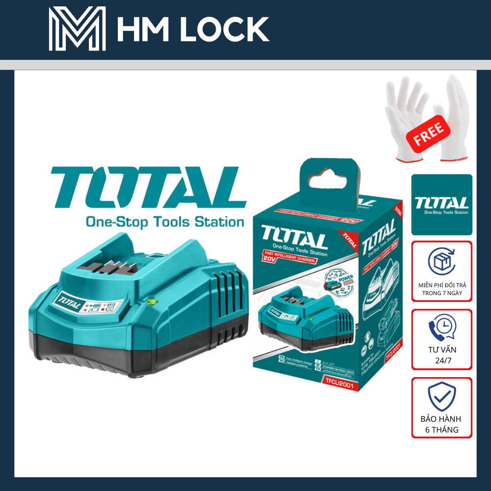 [NEW] SẠC PIN 20V / 2AH TOTAL TFCLI2001 - HÀNG CHÍNH HÃNG