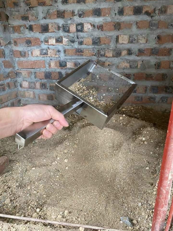 Sàng phân gà, Sàng cát, vá sàng cát inox KT 20cm