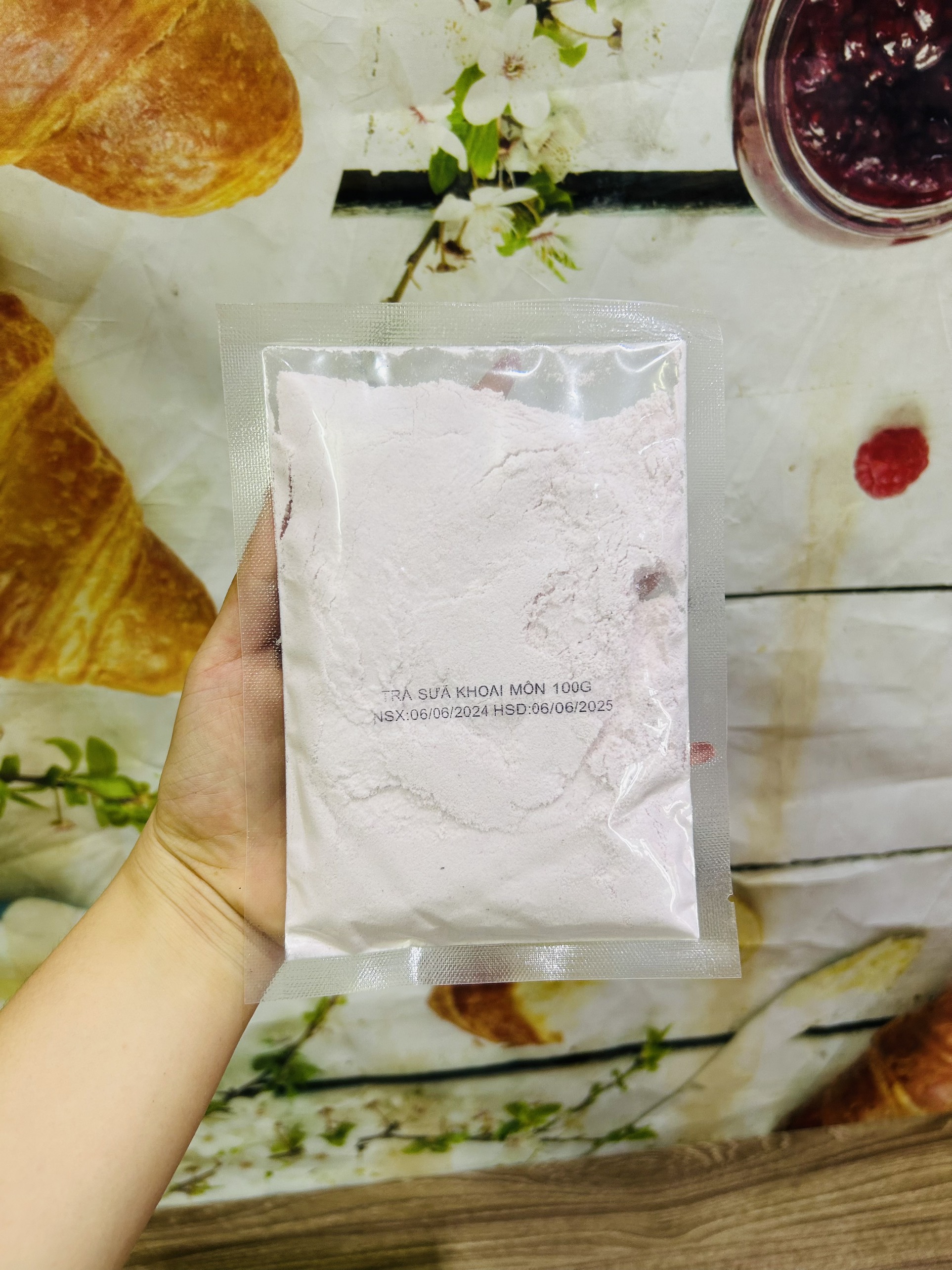 500g Bột pha trà sữa khoai môn