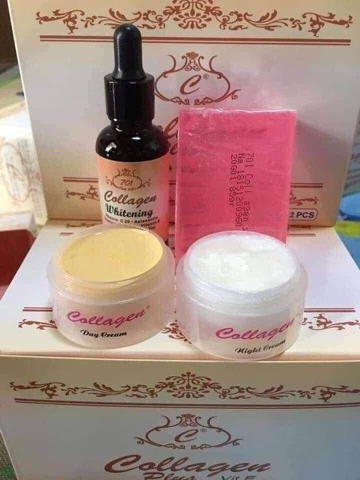 bộ kem và serum vit colagen plus vit e