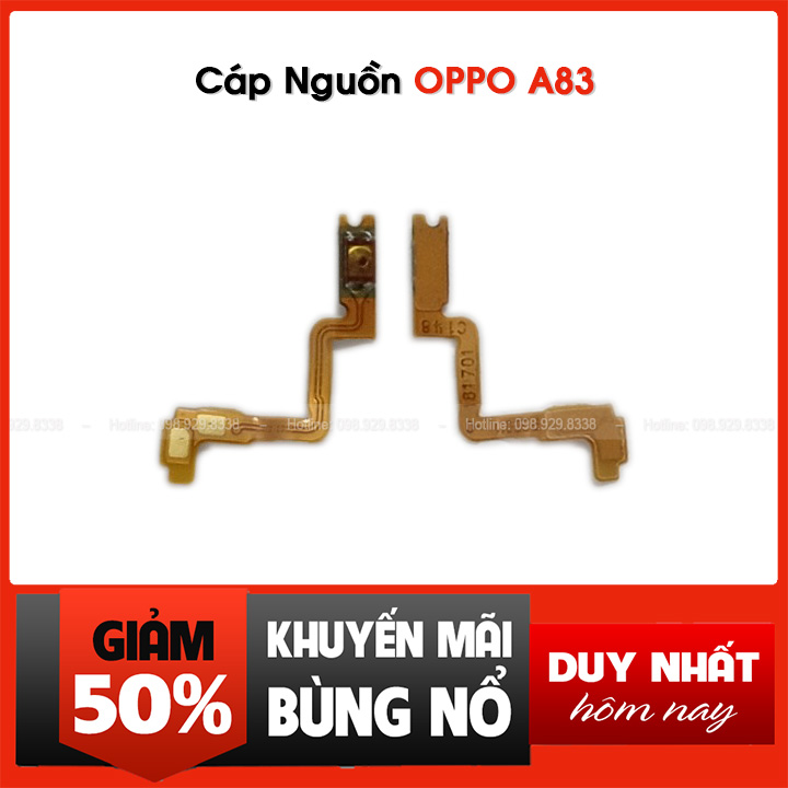 Cáp nút nguồn oppo a83 zin bóc máy - linh kiện cáp phím nguồn thay thế cho điện thoại oppo