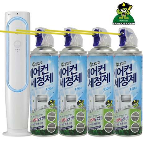 [HCM]Xịt Vệ Sinh Máy Lạnh Sandokkaebi 330ml