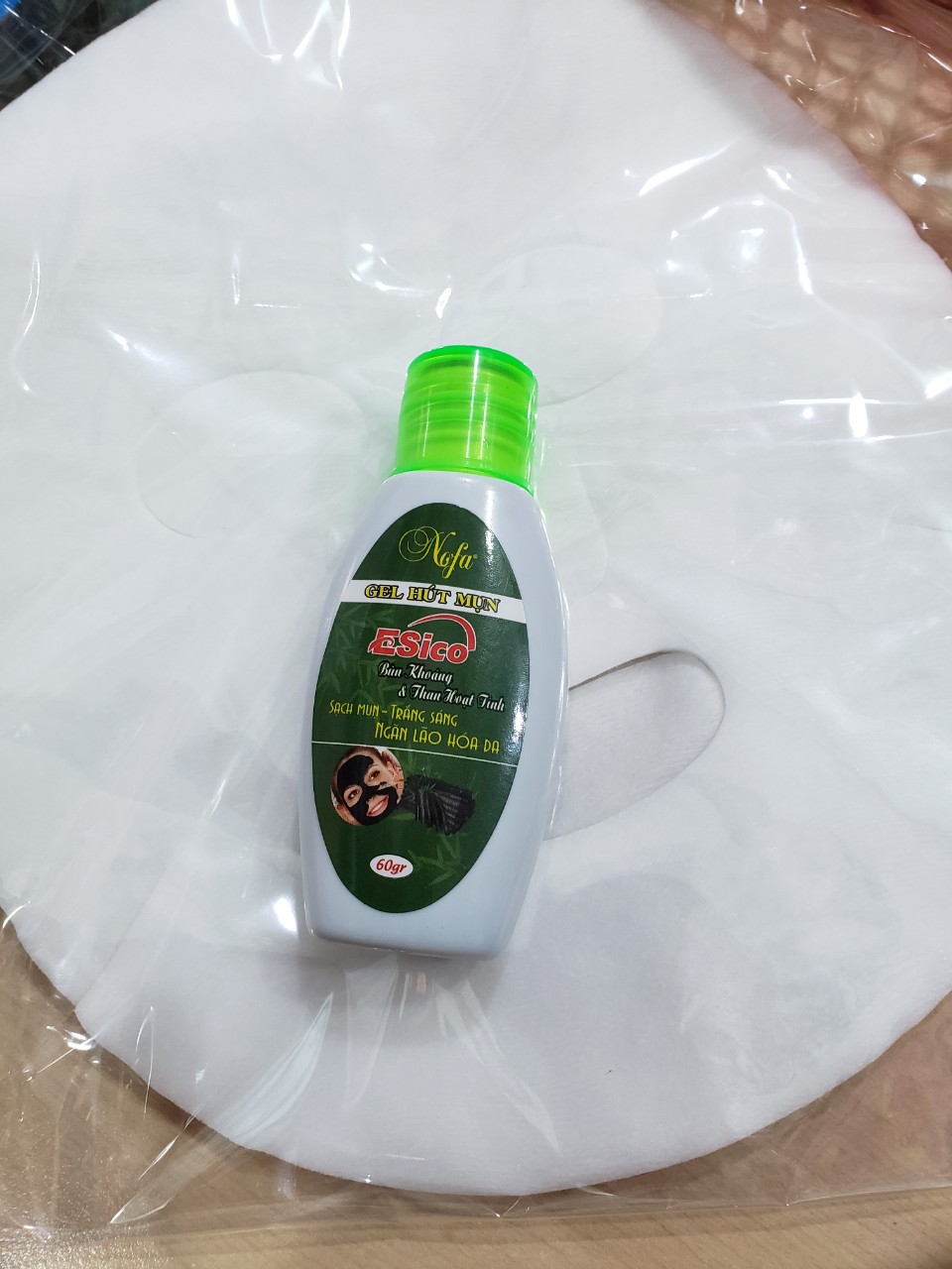 [HCM]Combo Gel Lột Mụn Than Hoạt Tính Esico 60g+ giấys