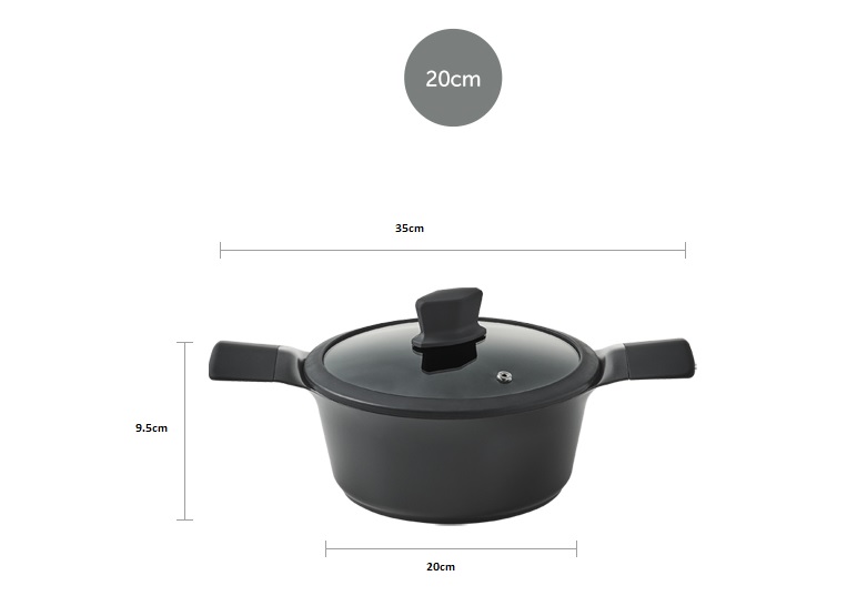 [HCM]Nồi Edge 20cm và 24cm Lock&Lock CAC2011 CAC2411