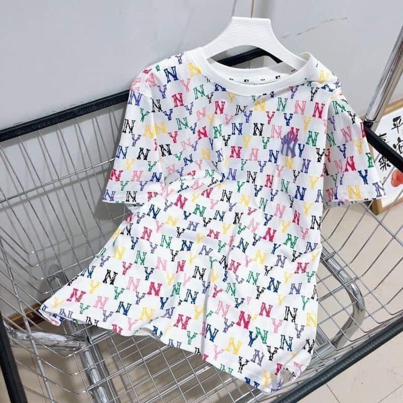 Áo MLB NY thun xuất dư phông cotton sang xịn mịn