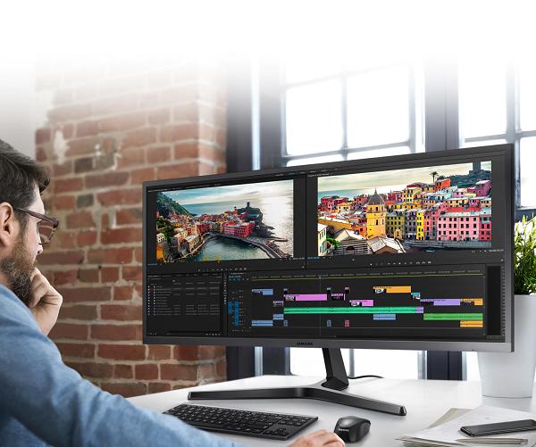 [Trả góp 0%]Monitor Samsung 34 inch LS34J550WQEXXV