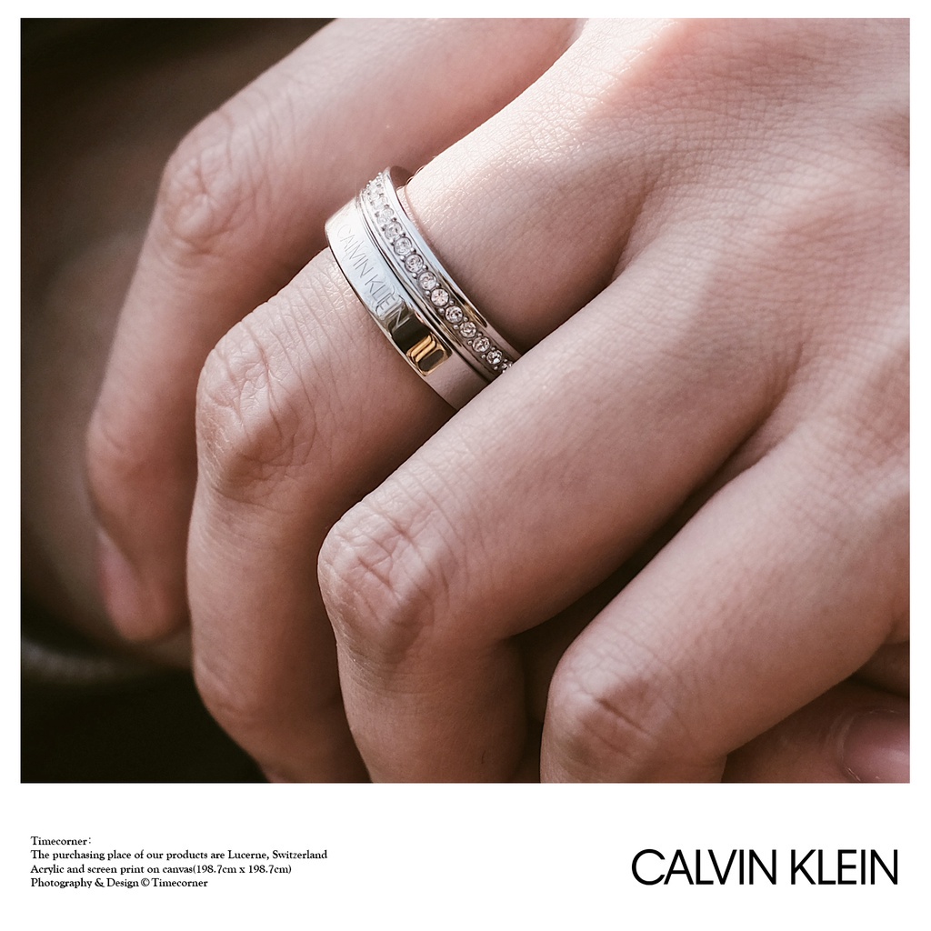 Nhẫn cặp đôi Calvin Klein Hook Ring - Nhẫn CK Authentic, thẻ tag, bill check Code - Daniel Store .