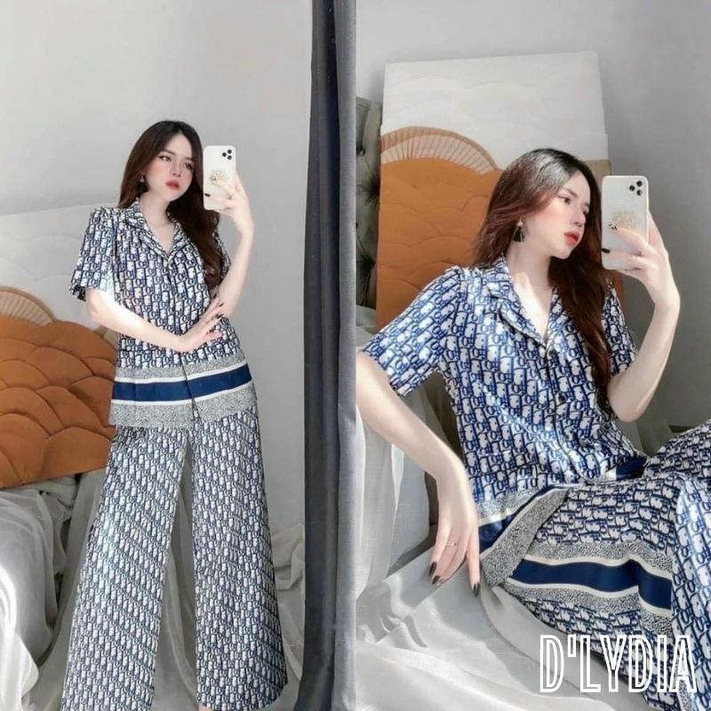 Đồ bộ nữ pijama lụa cao cấp dài tay D'LYDIA DN05