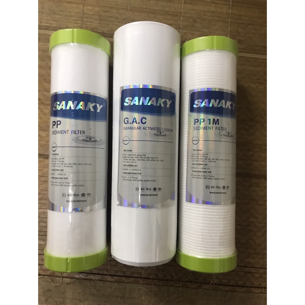 Bộ Lõi lọc nước Sanaky 123