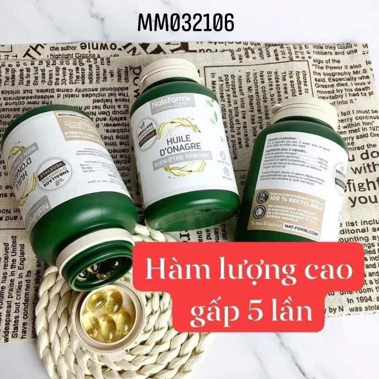 tinh dầu hoa anh Thảo Nat&Form nội địa Pháp