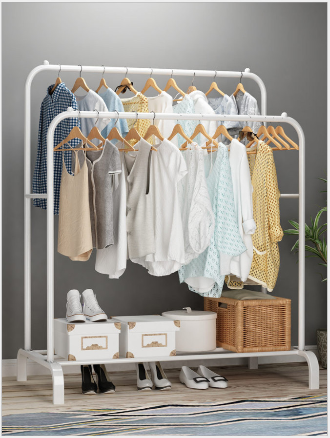 Giá kệ treo quần áo, kệ để đồ đa năng kèm theo giá để đồ tiện lợi