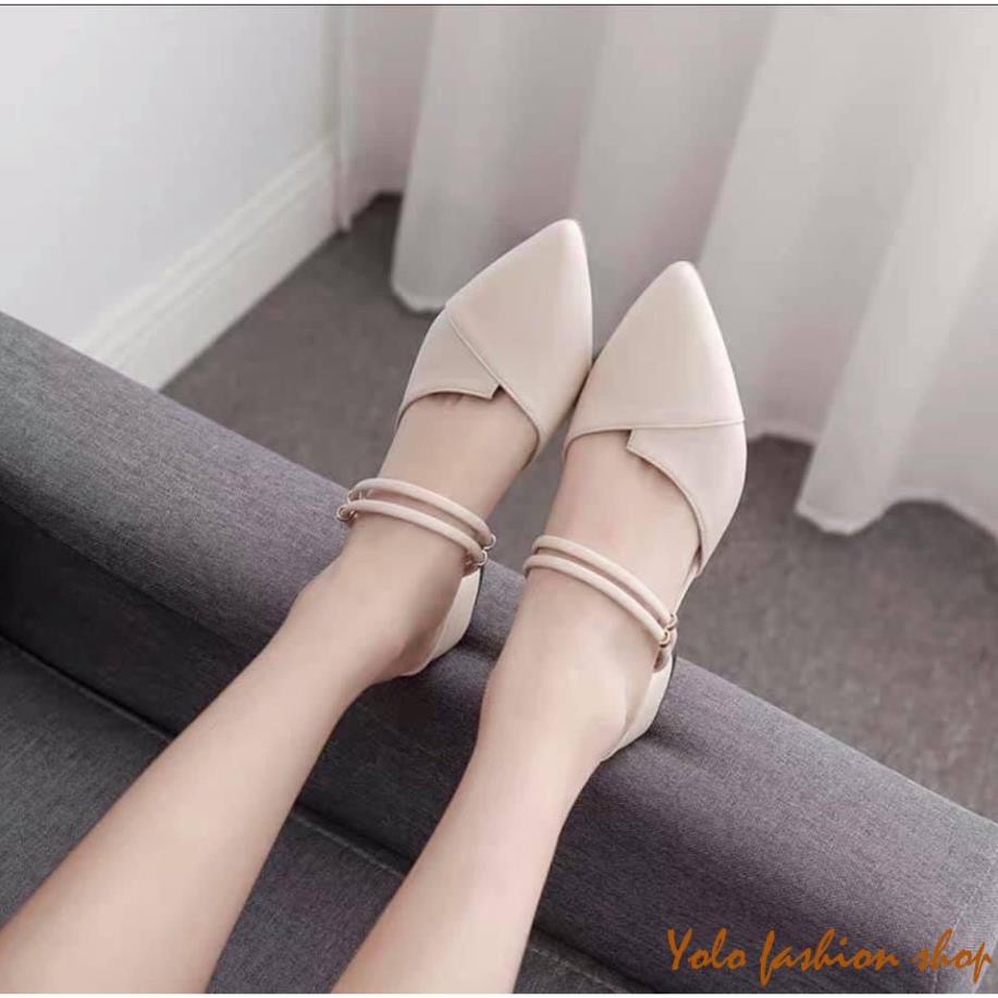 Giày sục búp bê nữ vá mũi siêu xinh-SU11