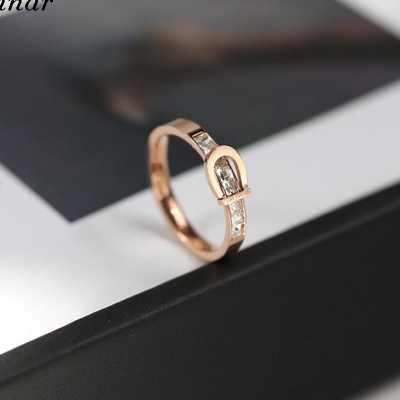 Nhẫn Hình Thắt Lưng Titan Ko Đen Cao Cấp TT 2169