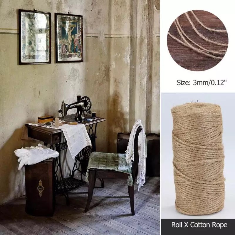 Cuộn dây thừng dài 30 mét làm đồ handmade, quấn lọ hoa