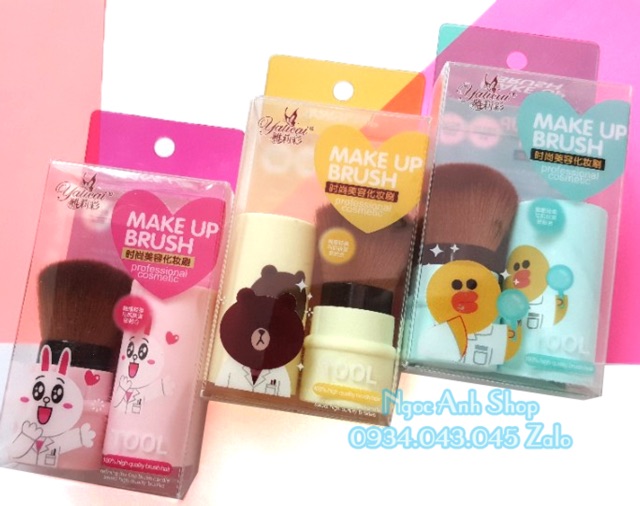 [HCM]Cọ má hồng phiên bản Gấu Thỏ Vịt siêu kute
