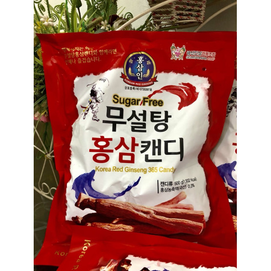 KẸO HỒNG SÂM KHÔNG ĐƯỜNG 365 HÀN QUỐC (500G)