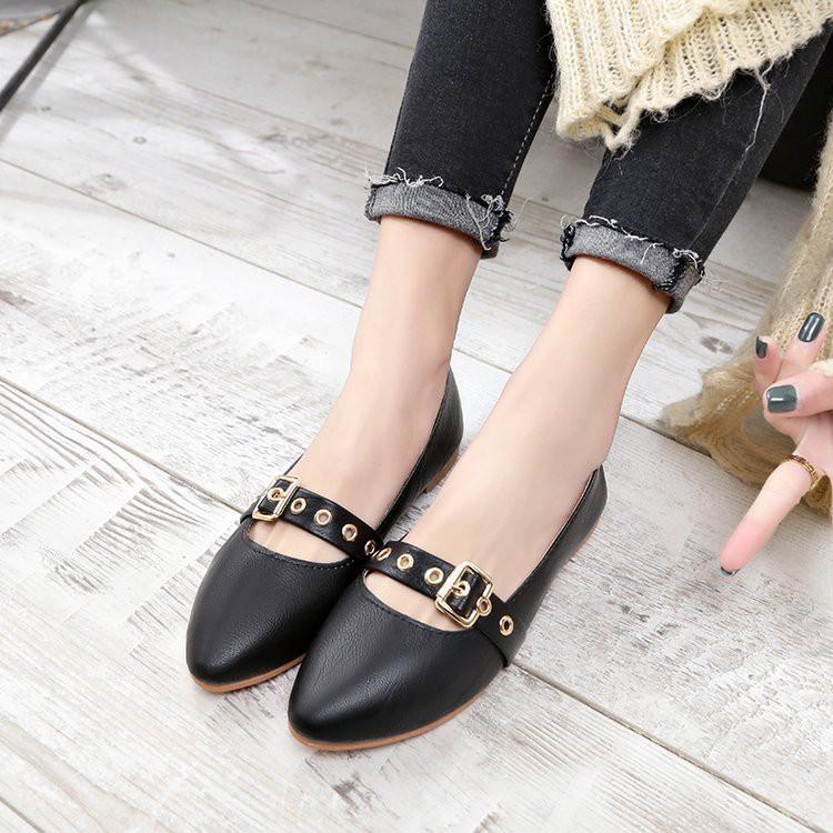 Giày búp bê đế xuồng đính nơ xinh xắn thời trang xuân thu 2018 cho nữ |  Shopee Việt Nam