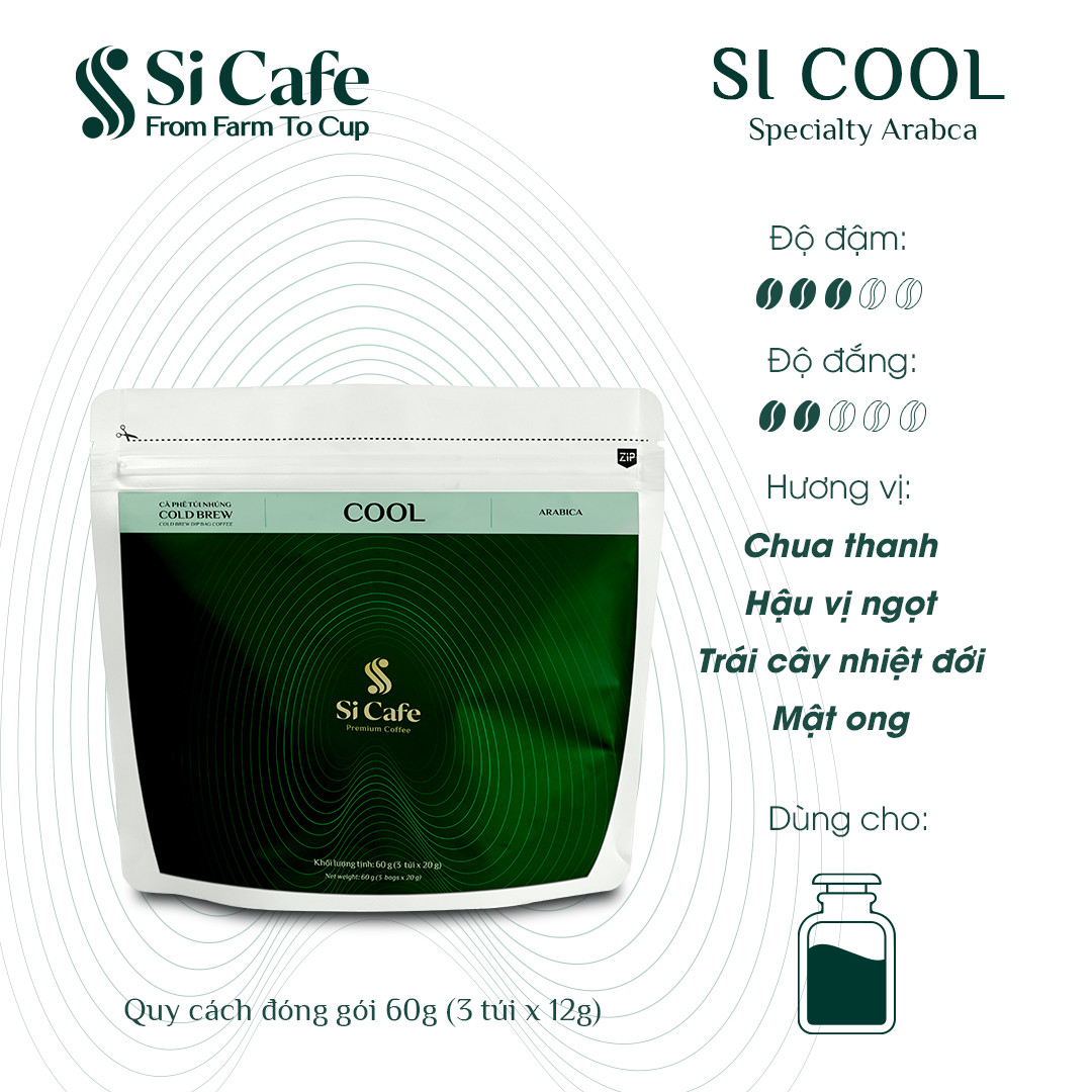 COMBO CÀ PHÊ TÚI NHÚNG & CÀ PHÊ PHIN GIẤY TỪ SI CAFE