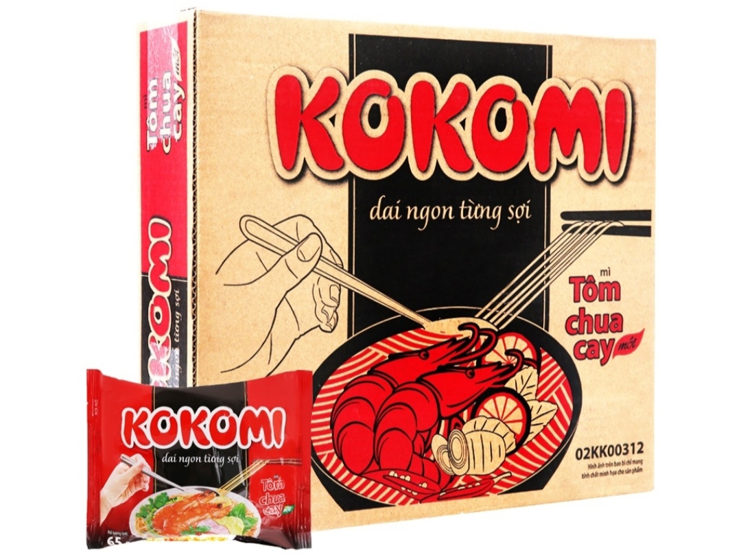 Mì tôm chua cay Kokomi 30 gói ( 65gr / gói )