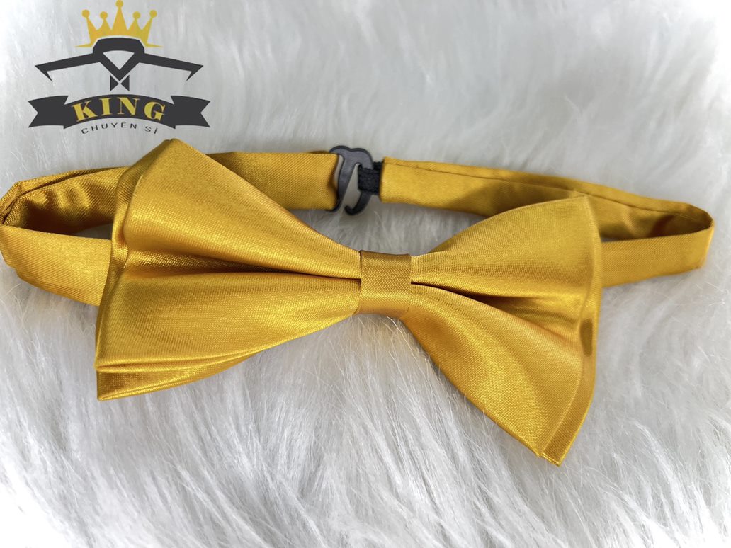 Nơ Cài Áo Nam KING Nơ chú rể bưng bê quả tráp dự tiệc sự kiện dây đeo thun và móc cài 2 lớp from cứng X05