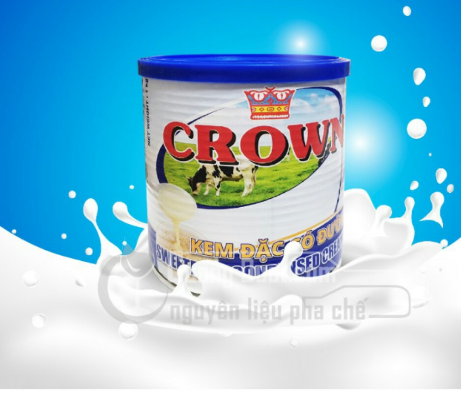 KEM ĐẶC CÓ ĐƯỜNG CROWN (HỘP 1KG)