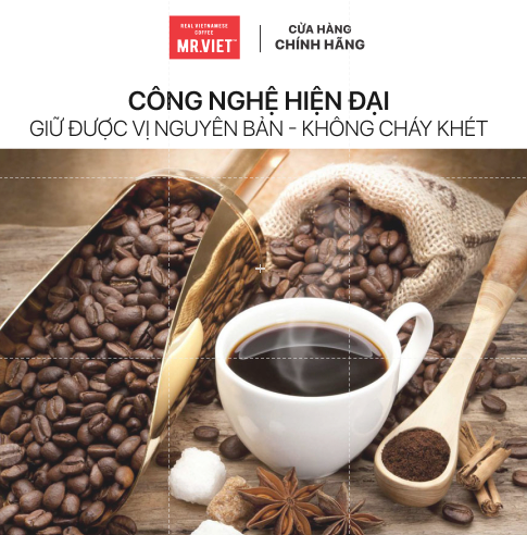 Cà phê Đà Lạt - thương hiệu MR ,VIET (MR.VIET Dalat - Ground Coffee )