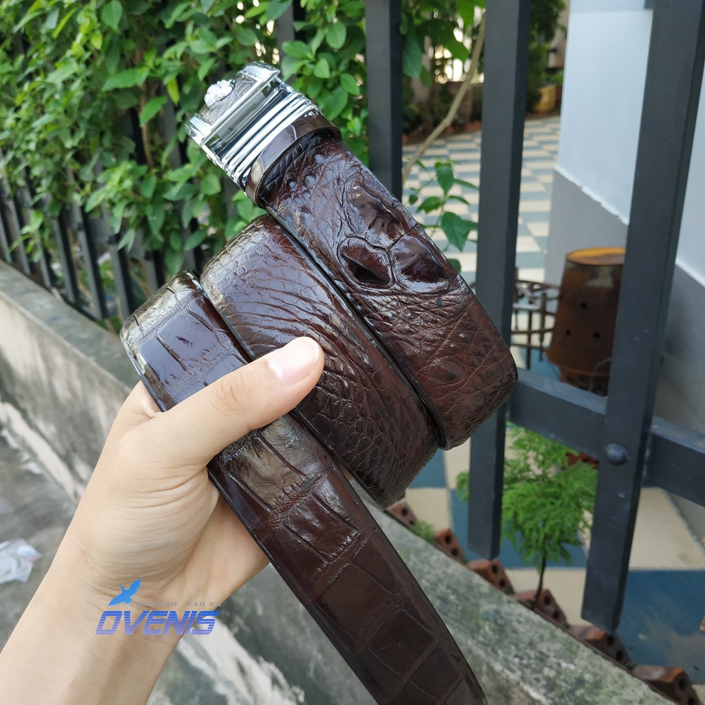 [FREE SHIP] Dây Nịt Da Cá Sấu [PHIÊN BẢN CAO CẤP 4CM LIỀN NGUYÊN CON]