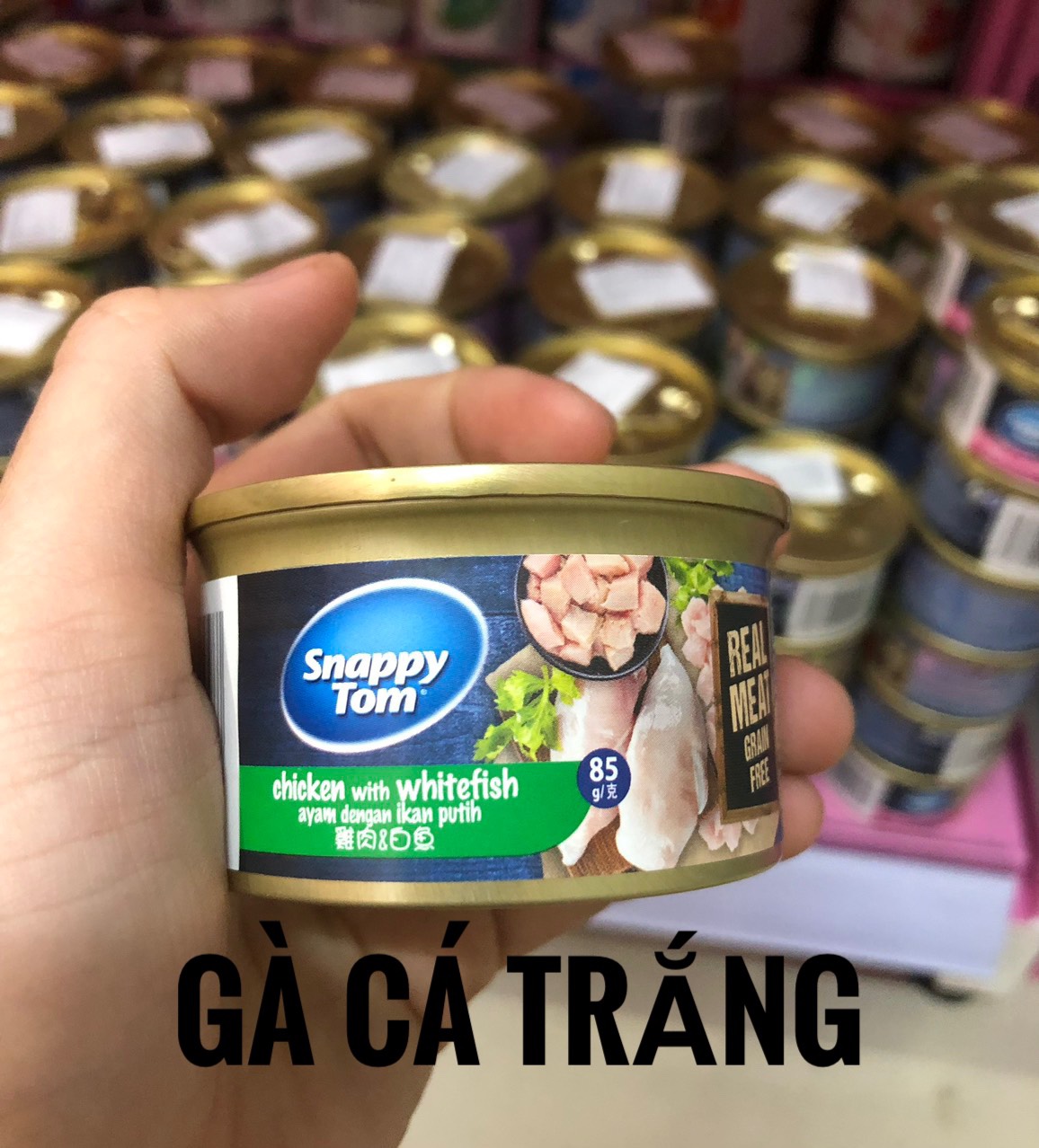 Pate lon snappy tom premium 85g cho mèo - thái lan