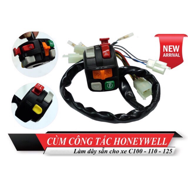 Cùm coing tắc honey đa năng full chức năng gắn tất cả loại xe