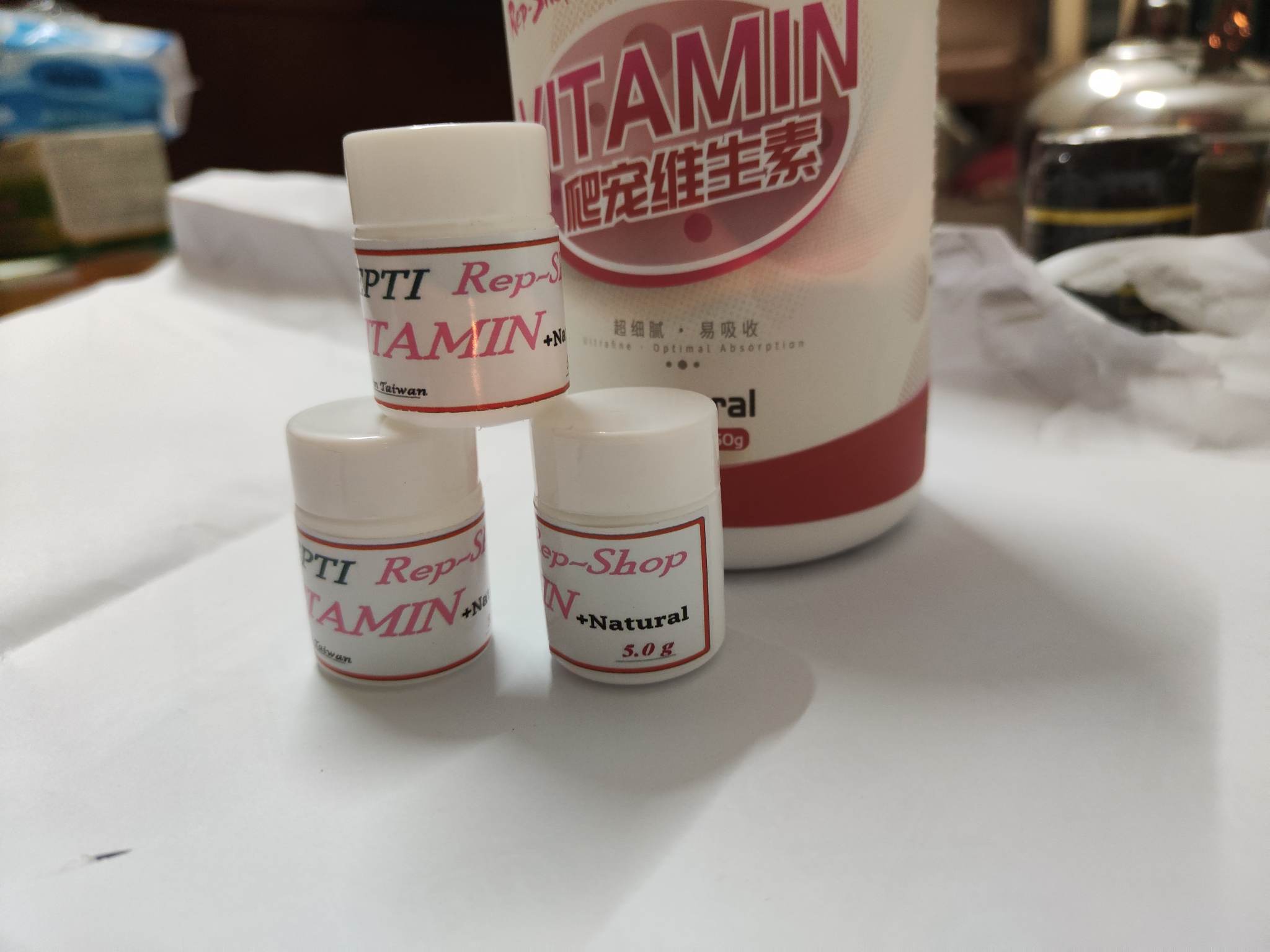 hủ nhỏ (5g Vitamin tổng hợp chiết hãng Repshop) dành cho bò sát