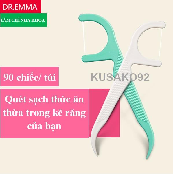 (Sỉ và Lẻ) Tăm chỉ nha khoa DR.EMMA 90 CHIẾC
