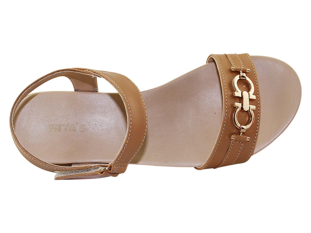 SANDAL ĐẾ BẰNG NỮ Bita's SYN.257 ( Đen + Hồng + Kem)