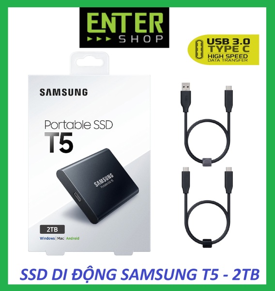 Bảng giá [Trả góp 0%]Ổ cứng di động SSD External Samsung T5 2Tb Usb 3.1 gen 2 Phong Vũ