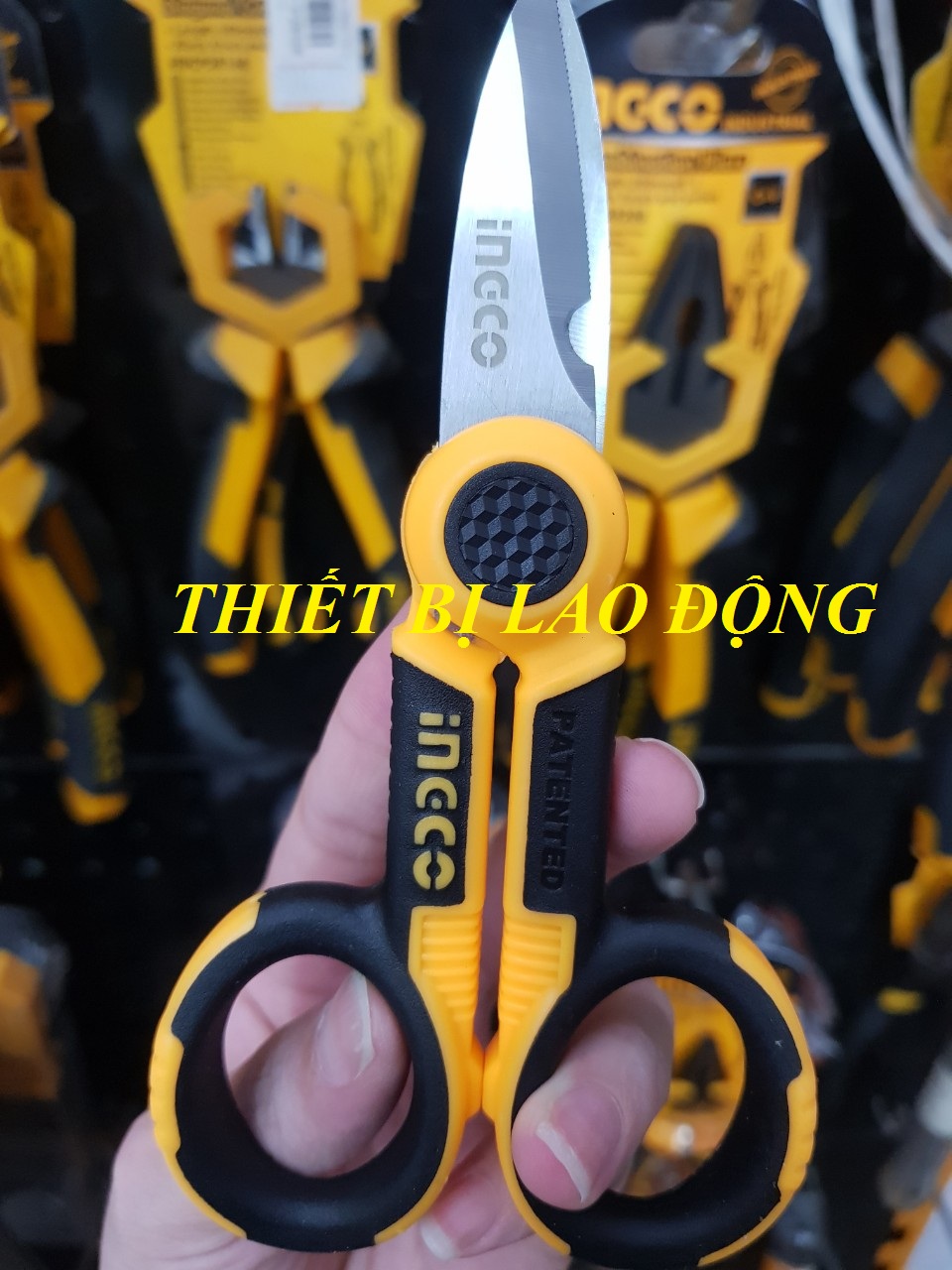Kéo thợ điện 145mm ingco HES02855 - HES02855