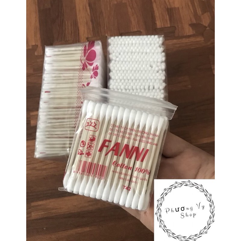 Tăm bông cotton (12 gói/ bịch)