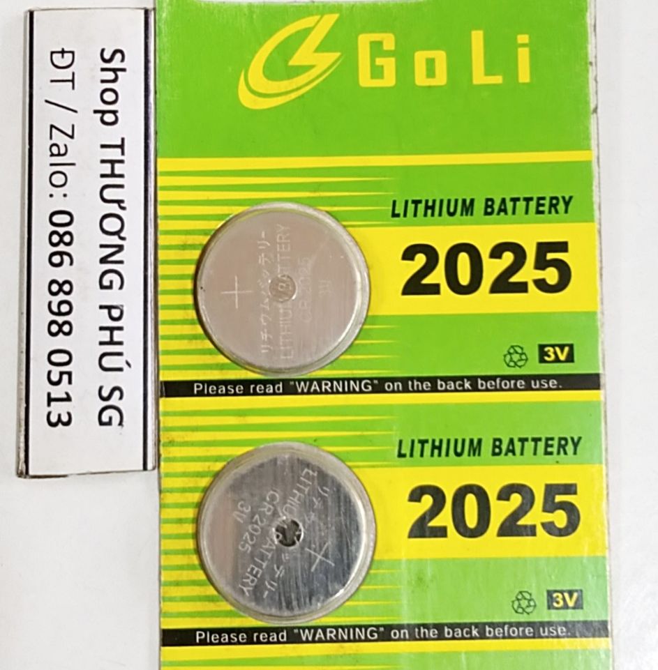 Pin goli lithium battery cr2025, 2025 - 3v