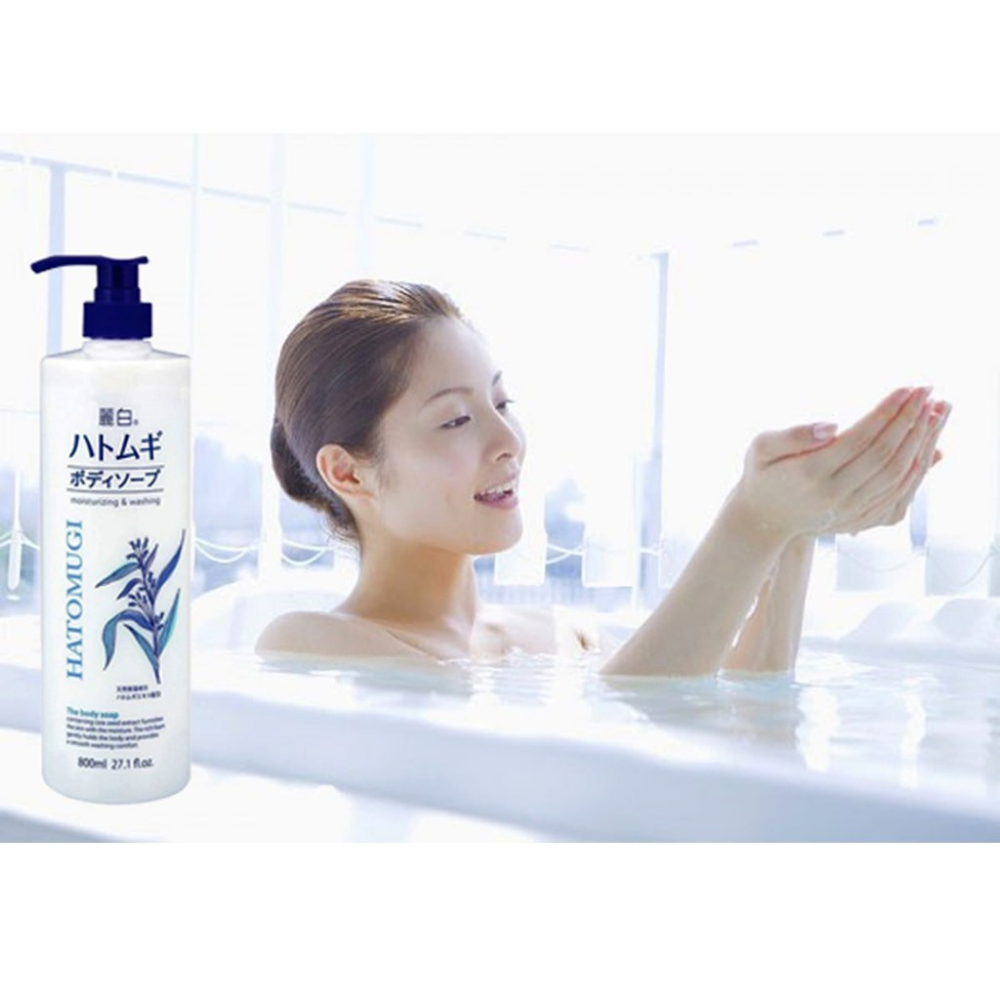 Sữa Tắm Sáng Da Reihaku Hatomugi 800Ml