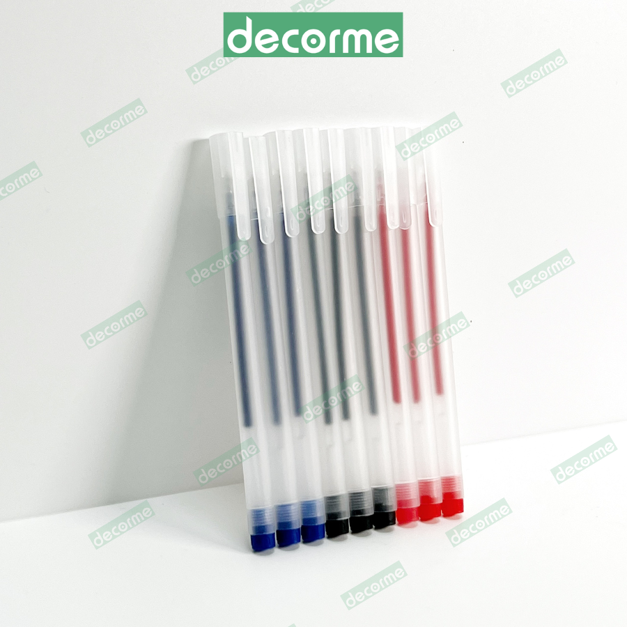 Lẻ 1 chiếc Bút gel mực đen khô nhanh RESUN 0.5mm văn phòng phẩm DECORME