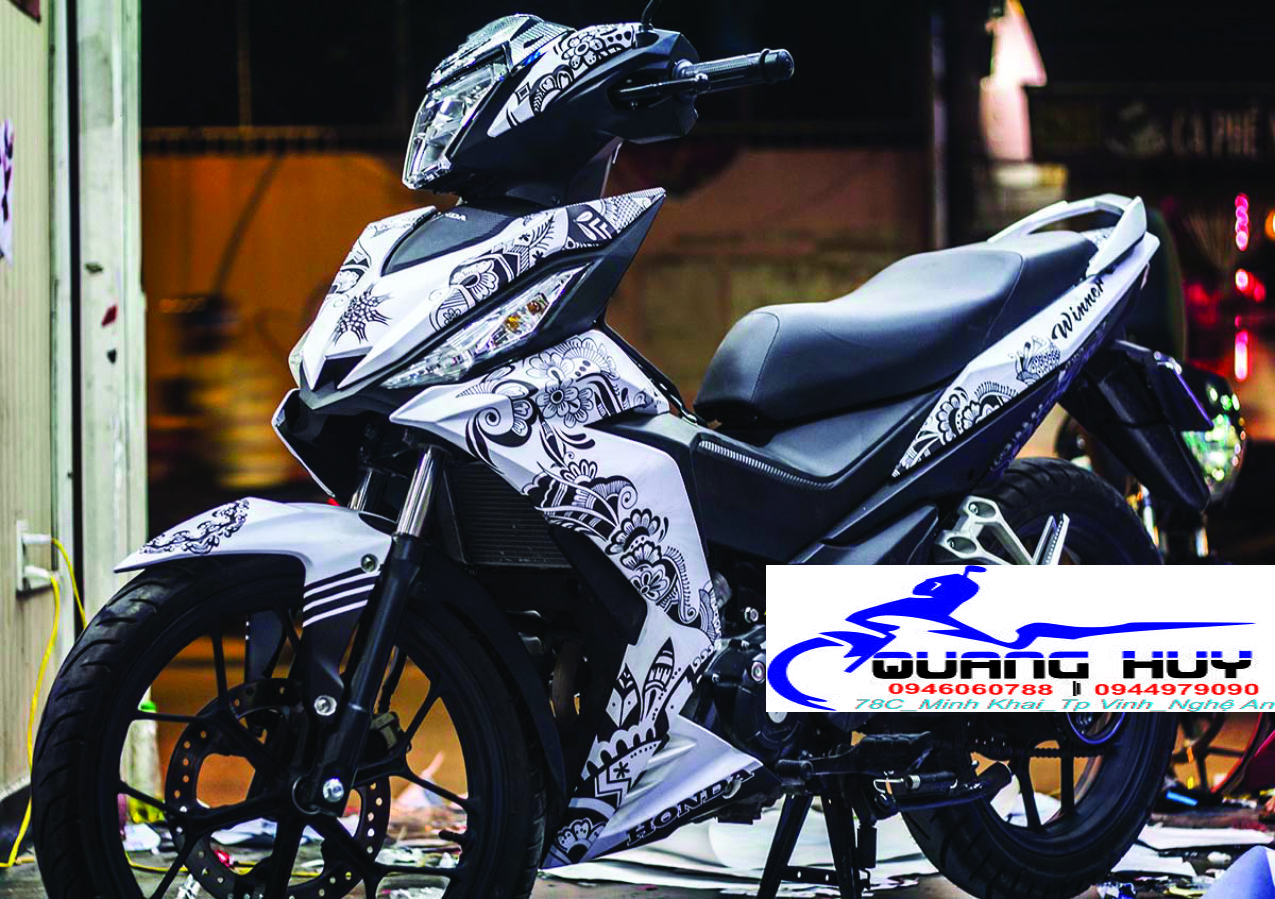 Tem Trùm Winner 150 Trắng Đen,Team Decal Winner 150 Hena