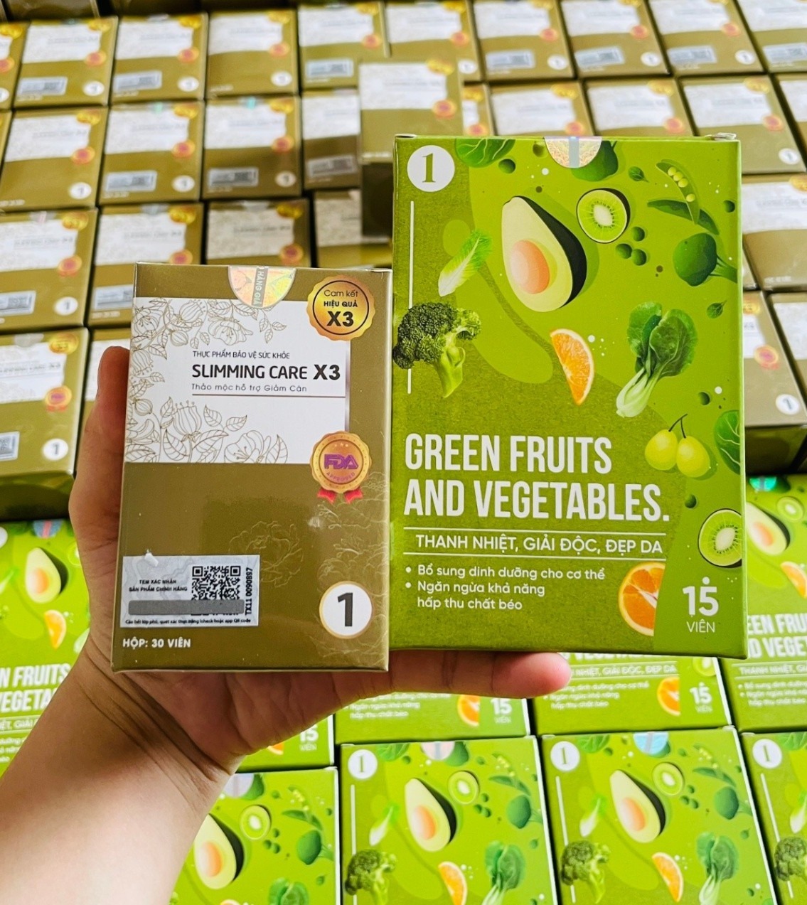Giam Cân  X3 (số 1) - tặng Detox bơ cam