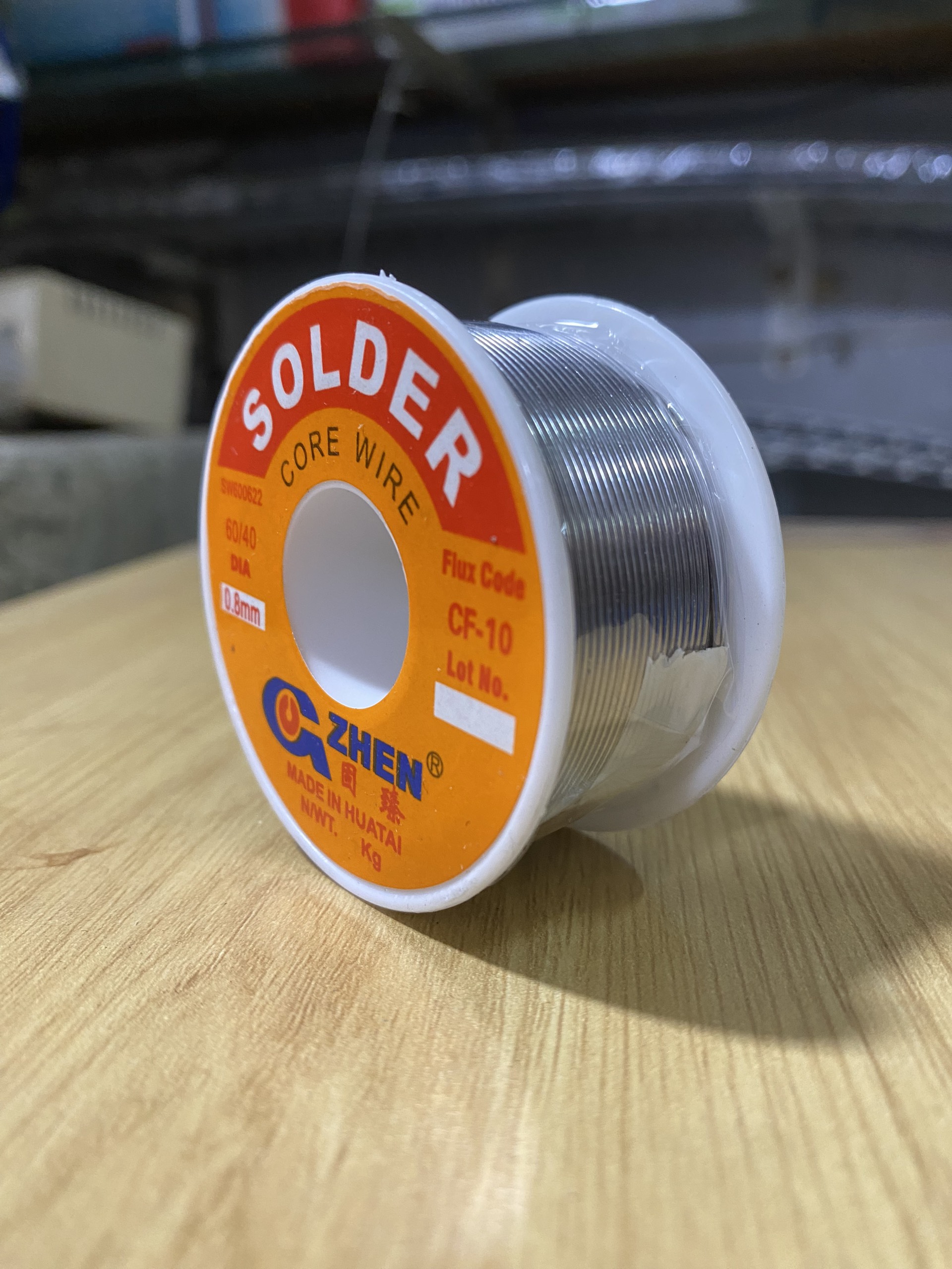 Chì hàn (thiếc hàn) Zhen 0.8mm loại tốt 100G