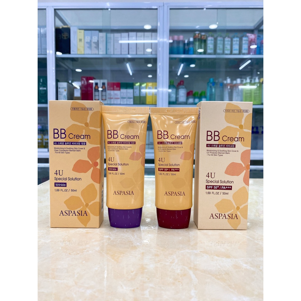 Kem Nền Aspasia BB Cream 4U Special Solution Hàn Quốc 50ml Mẫu Mới