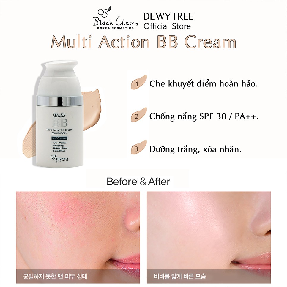Kem Nền Đa Chức Năng Cellkey-Scien Multi Action BB Cream 30ml